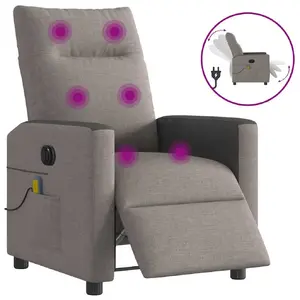 Кресло-акцент VidaXL 3324050 — обивка ткань (taupe), наполнитель пенополиуретан
