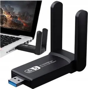 Сетевой адаптер Retoo USB 3.0 с внешними антеннами 1300 Mbps 5 GHz
