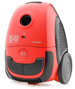 Drum vacuum HYUNDAI HYUVC068R — Dry vacuum, 800 W, 2 L dust bag, filtering separation, red