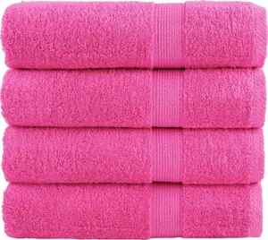 Towel set VidaXL SOLUND 4 pcs pink 50x100 cm 600 g/m² premium