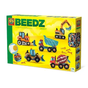 SES Creative Beedz gludināmo pērlīšu komplekts Būvniecības tehnika, 2400 gab.