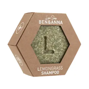 Cietais šampūns Ben&Anna Love Soap Lemongras 60 g — universāls