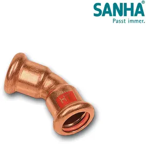 SANHA PRESS SOLAR elbow 45° 28 mm by SANHA — press-fit solar piping component
