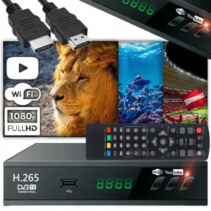 ТВ тюнер Retoo ER1238 DVB‑T2 цифровой эфирный тюнер для приёма свободного вещания