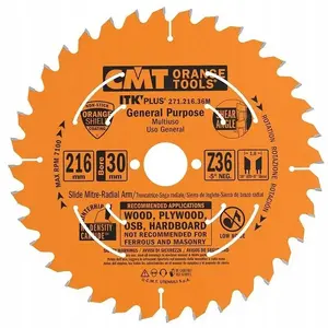 CMT ripzāģa disks 216 mm, 30 mm centrs, 36 zobu — modelis 271.216.36M