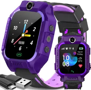 Детские GPS-часы Retoo с SIM-картой, кнопкой SOS, камерой, GPS‑локализацией