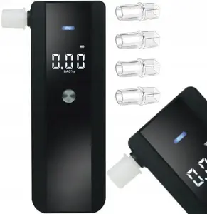 Breathalyzer Retoo Professional electronic breath alcohol tester with precision calibration and 5 mouthpieces