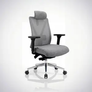 Biroja krēsls Jan Nowak VECTOR ergonomisks ar pelēku tīklojuma atzveltni