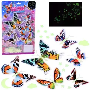 Glow-in-the-Dark Stickers Jokomisiada Magical Fluorescent Butterflies and Stars ZA5681 – decorative fluorescent stickers for walls and ceilings