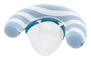 Bestway Comfort Plush peldošais baseina krēsls, zils un balts