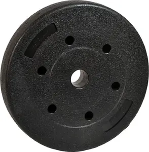 Betona svars ENERO FIT 5 kg ar 30 mm caurumu (FI30) melns