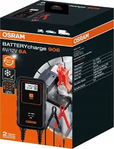 Car battery charger Osram OEBCS906 6/12V 6A for 110Ah batteries