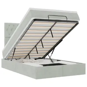 Кровать VidaXL 3314366 с грузоподъёмностью 140 кг, для односпального матраса 90x200 см