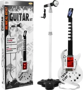 Electric Toy Guitar with Microphone for Kids 6+ ProNice RA-ZMU.HK-9010C-0 — Sounds and Lights