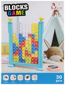 Logic Game Blocks mega creative model 22A01 — rectangular blocks 19x25x5 mm, set of 72 pieces