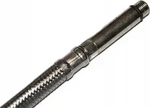 TUCAI stainless water connection hose TAQ-GRIF H3/8–M10x1 long end L=100 cm