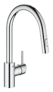 Кухонный смеситель GROHE 31483002 — выдвижной излив, хром, однорычажное управление