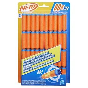 Hasbro Nerf N1 Foam Dart Refill Pack, 80 Pieces