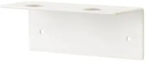 Soap dispenser wall mount NAGA model 71772 white — 2-bottle holder, plastic, white finish