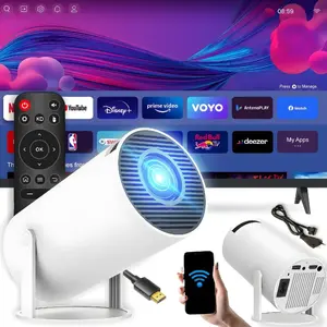 Portable Retoo Smart Projector RZUTNIK with Wi‑Fi, Android, 4K support, Bluetooth speaker, rotatable