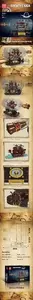 Building Block Set Ramiz Pirate Ship in a Bottle 885 pieces (EDUKAMP)