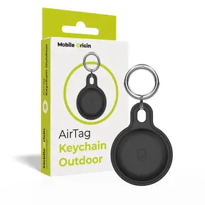 Чехол для Apple AirTag Mobile Origin FRL-ATOD-BLK — черный, защитный уличный брелок