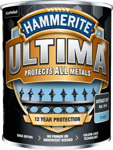 Краска HAMMERITE Ultima металлик, Антрацит RAL 7016, 750 мл