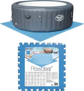Protective Ground Mat Set for Pools Bestway 8 pcs blue (model 58220)