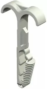 UN double pipe and cable clamp for pipes Ø12–25 mm, single piece