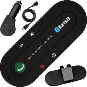 Brīvroku komplekts Retoo M012 Multipoint 4.1 Melns — Bluetooth handsfree automašīnai