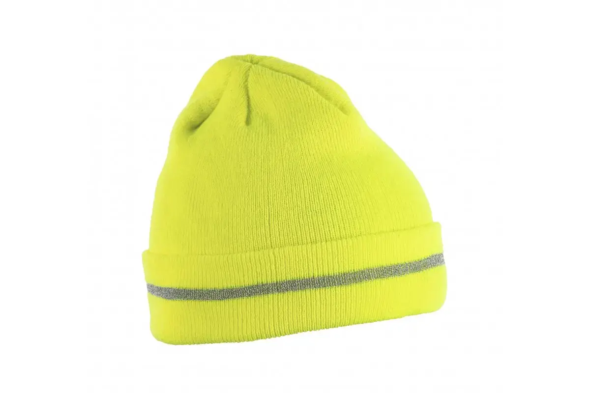 HOGERT HT5K475 Yellow Knitted Men's Beanie Photo 2