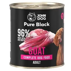 Mitrs suņu barība JOHN DOG Pure Black ar kazas gaļu 800 g – kazas gaļas recepte
