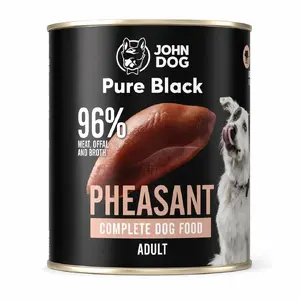Влажный корм для собак John Dog Pure Black Pheasant - 800 г, моно-белковая формула с фазаном