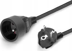 Сетевой удлинитель для сада MONTIS одноместный 5 м кабель 16A 230V IP20 черный