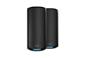 Mesh satelīts NETGEAR Orbi 970 Series 2 gab., četrjoslu (2.4 / 5 / 5 / 6 GHz), Wi‑Fi 6, 3 iekšējās antenas, melns