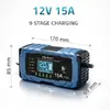 QOLTEC 12V 15A Inteliģentais lādētājs Photo 6