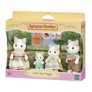 Figure set Epoch Sylvanian Families Latte Cat Family PVC figures for ages 3+