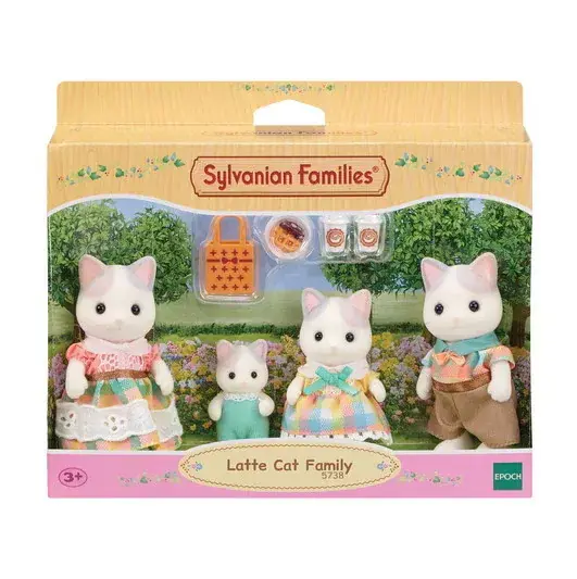 Epoch Sylvanian Families Latte Cat Family figūriņu komplekts Photo 2