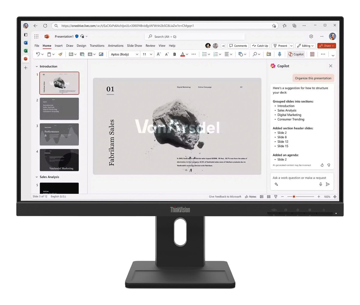 Lenovo ThinkVision E22-40 biroja monitors 21