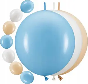 Baloni ar savienotāju 4DOGS modelis 643552, 33 cm, jauktu krāsu komplekts 20 gab.
