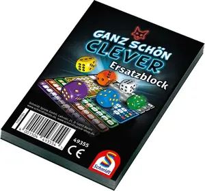 Board game replacement score pad G3 That's Pretty Clever! (Travel edition) for ages 8+