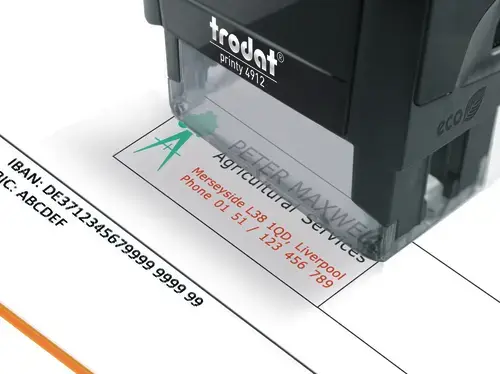 Trodat 47587 Самонабивная текстовая печать Printy 4915 Photo 5
