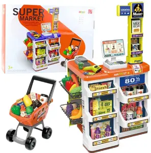 Игровой набор LEANToys: касса, тележка и сканер для магазина — детская игровая игрушка