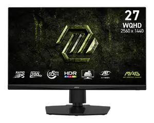 27" MSI MAG 272QPF E20 Rapid IPS monitor, 2560×1440 (WQHD), 0.5 ms, 200 Hz, LED, VESA, Height adjustable, Black