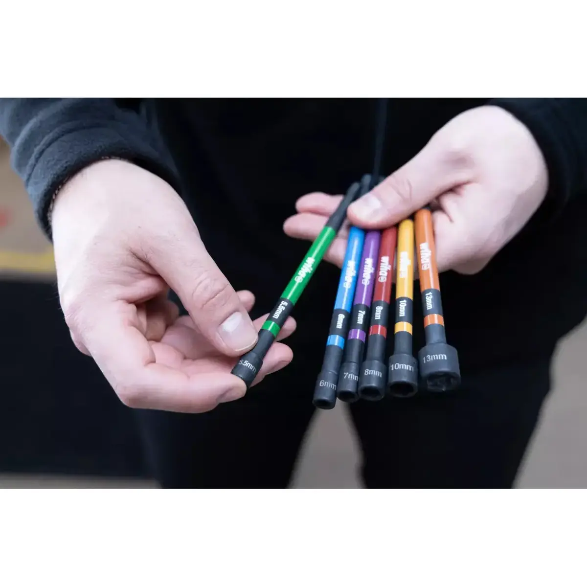 Wiha 1/4" magnetic socket wrench set, 6 pcs Photo 2