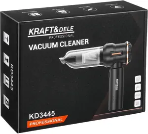 Аккумуляторный ручной пылесос, воздуходувка и насос 3в1 Kraft&Dele EB412058622 — 100W, 6000mAh, HEPA, USB-C