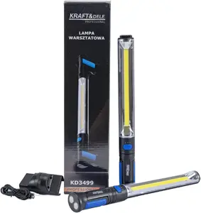 Battery Dual LED Work Light Lamp Kraft&Dele 2x10W 1000lm Magnetic Base USB-C