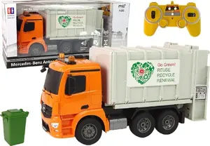 Remote-Controlled Mercedes Garbage Truck Benz Antos – Orange