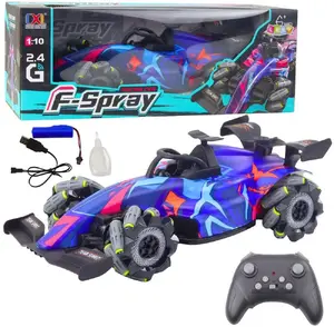 RC Sacīkšu auto LEANToys 1:10 — gaismas, skaņa, tvaika efekts, zils
