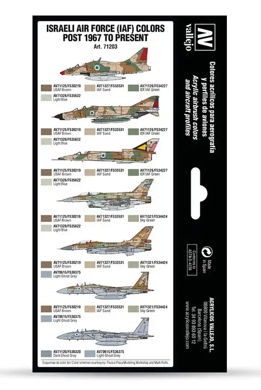 VALLEJO Israeli Air Force (IAF) Post 1967 to Present Photo 2